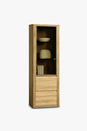 Jedno-dveřová vitrina, Nice 10 dub natural