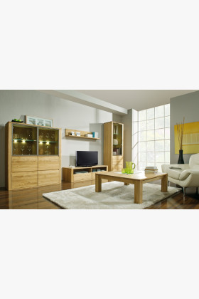 Dubová police 128 cm, Nice 32 dub natural 2