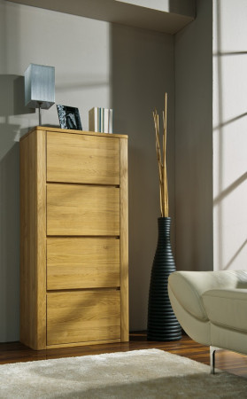 Úzká dubová komoda, Nice 50 dub natural