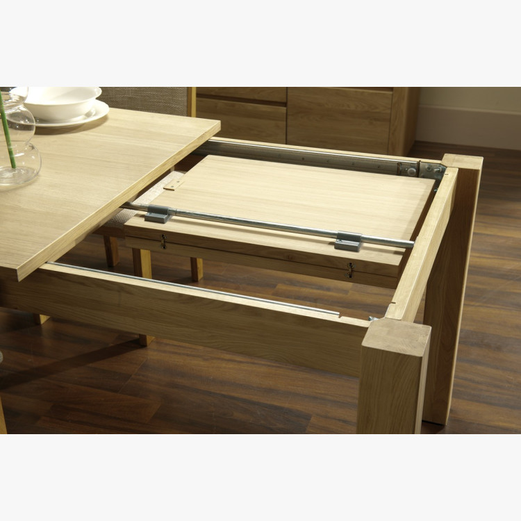 Dubový stůl rozkládací 120-180 x 90 dub natural