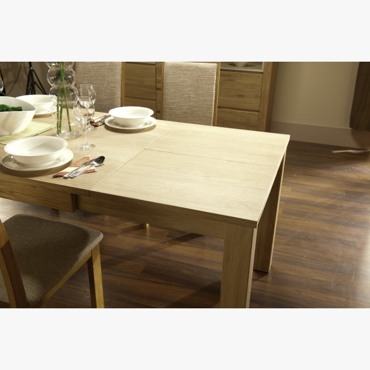 Dubový stůl rozkládací 120-180 x 90 dub natural