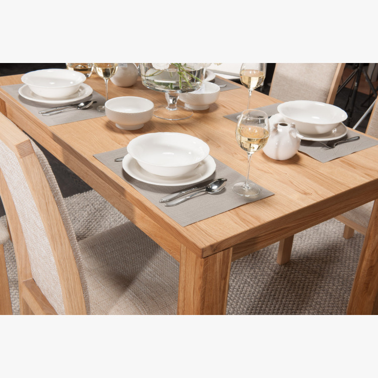 Dubový stůl rozkládací 120-180 x 90 dub natural