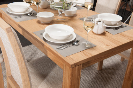 Dubový stůl rozkládací 120-180 x 90 dub natural