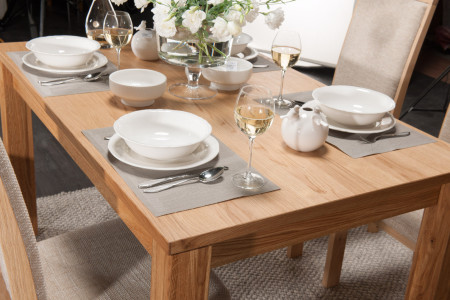 Dubový stůl rozkládací 120-180 x 90 dub natural