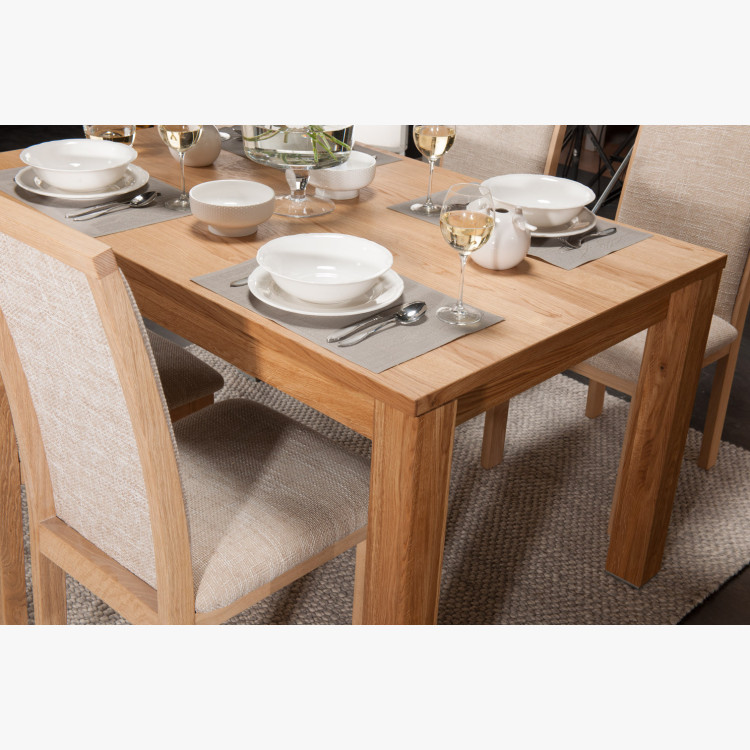 Dubový stůl rozkládací 120-180 x 90 dub natural