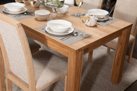 Dubový stůl rozkládací 120-180 x 90 dub natural