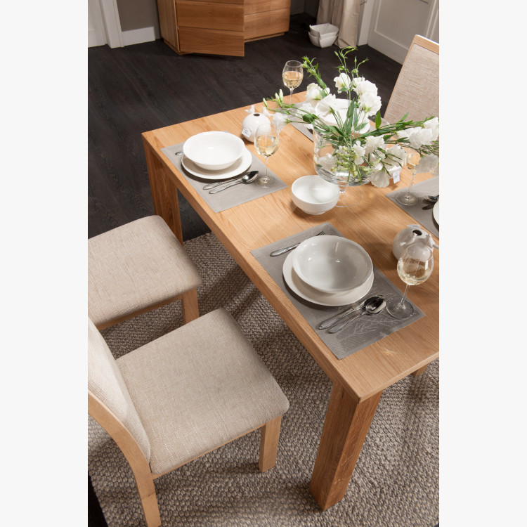 Dubový stůl rozkládací 120-180 x 90 dub natural