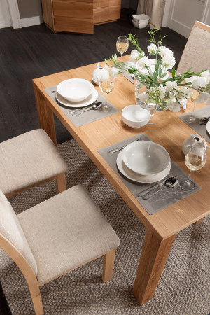 Dubový stůl rozkládací 120-180 x 90 dub natural