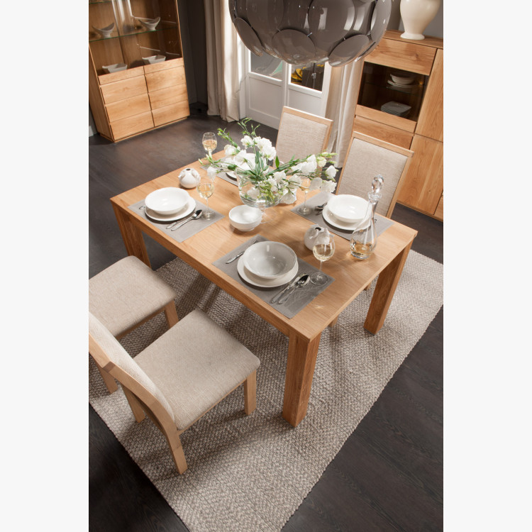 Dubový stůl rozkládací 120-180 x 90 dub natural