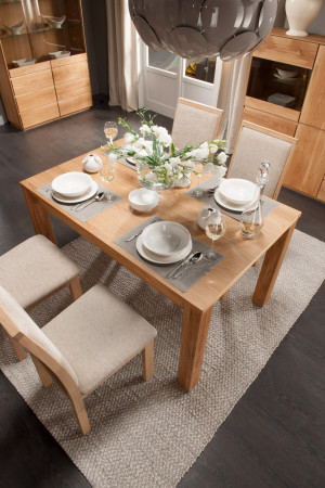 Dubový stůl rozkládací 120-180 x 90 dub natural