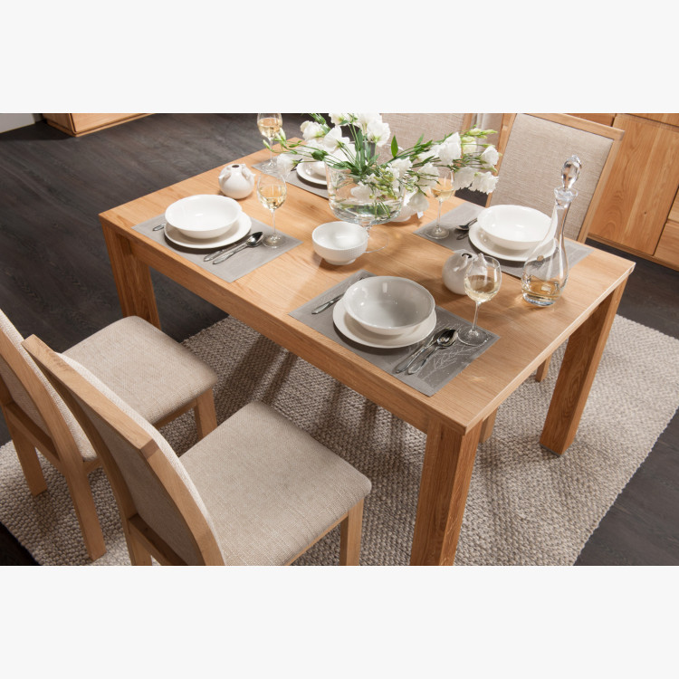 Dubový stůl rozkládací 120-180 x 90 dub natural