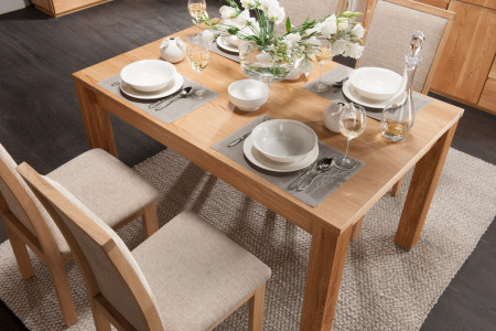 Dubový stůl rozkládací 120-180 x 90 dub natural