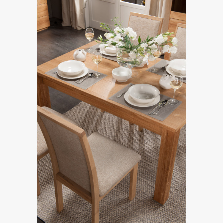 Dubový stůl rozkládací 120-180 x 90 dub natural