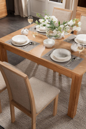 Dubový stůl rozkládací 120-180 x 90 dub natural