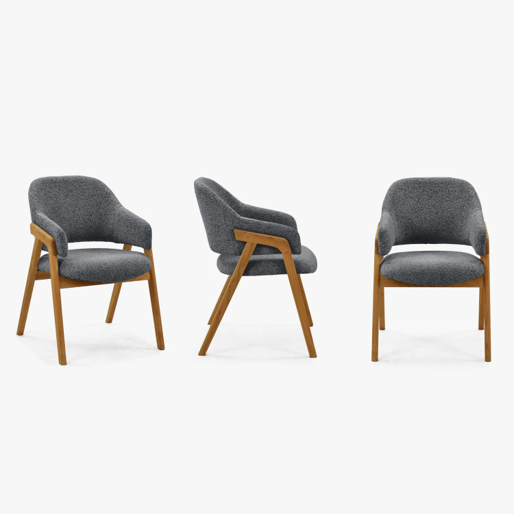 Dubova židle v tmavé barvě