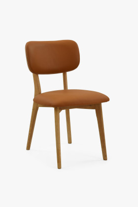 Dubová kožená židle - barva Sabia