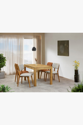 Dubová kožená židle - barva Sabia 2