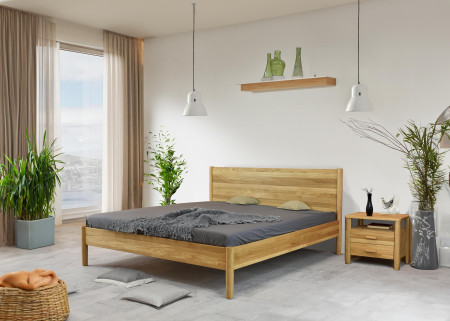 Dubový noční stolek z masivu dub