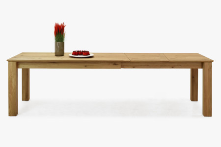 Dřevěný rozkládací stůl 180 x 90 cm, + 100 cm