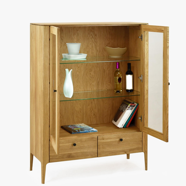 Dřevěná obývací stěna ze dřeva dub