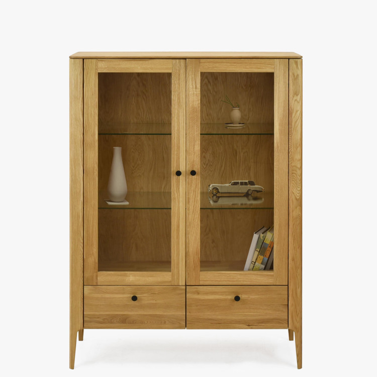 Dřevěná obývací stěna ze dřeva dub