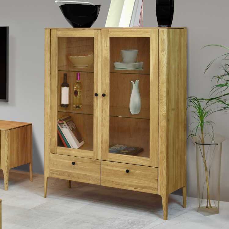 Dřevěná obývací stěna ze dřeva dub