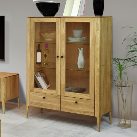 Dřevěná obývací stěna ze dřeva dub