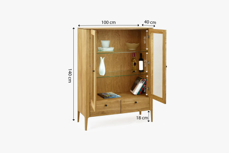 Dřevěná obývací stěna ze dřeva dub