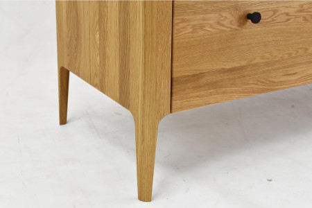 Dřevěná obývací stěna ze dřeva dub