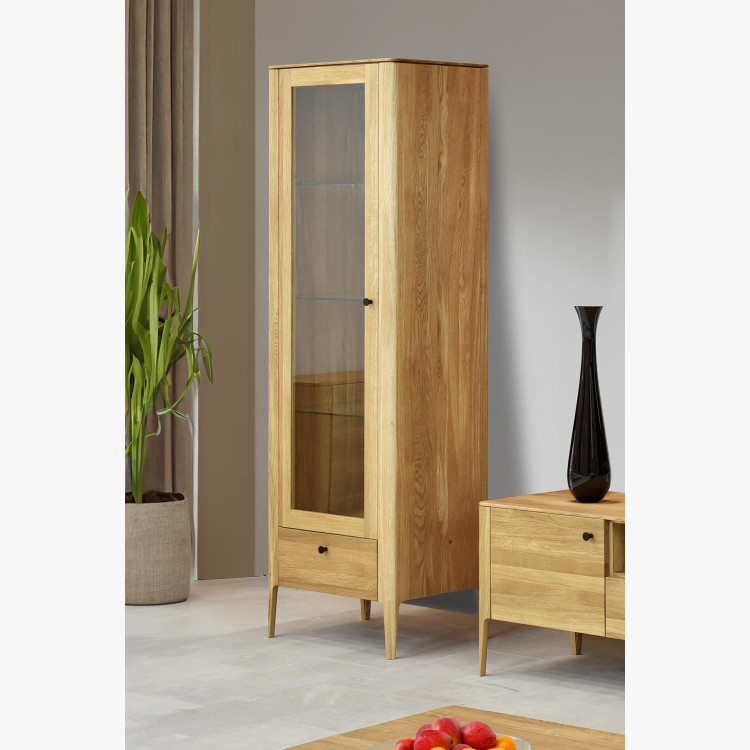 Dřevěná obývací stěna ze dřeva dub