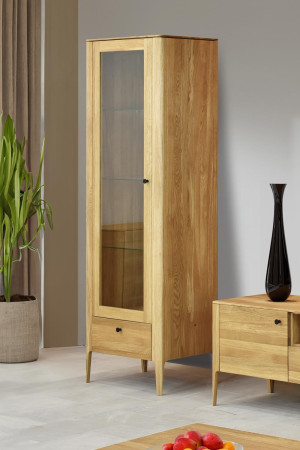 Dřevěná obývací stěna ze dřeva dub