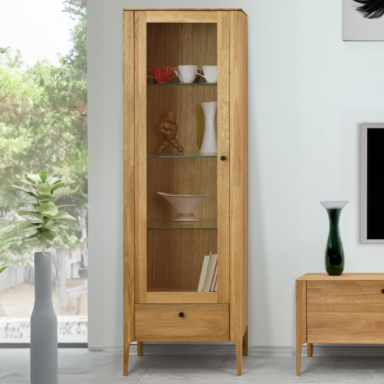 Dřevěná obývací stěna ze dřeva dub