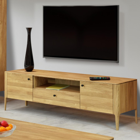 Dřevěná obývací stěna ze dřeva dub