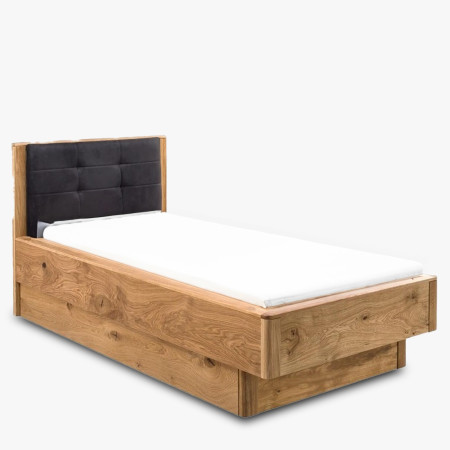 Jednolůžková postel dřevěná s úložným prostorem