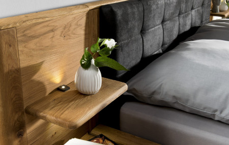 Jednolůžková postel dřevěná s úložným prostorem