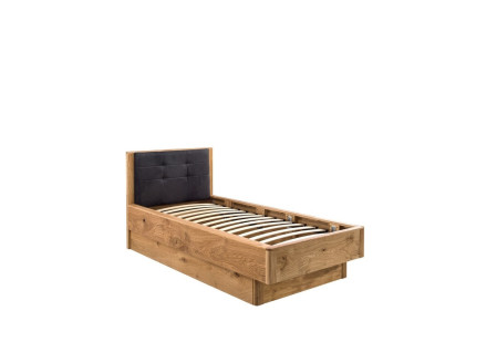 Jednolůžková postel dřevěná s úložným prostorem