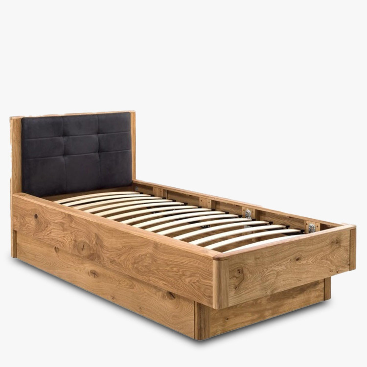 Jednolůžková postel dřevěná s úložným prostorem