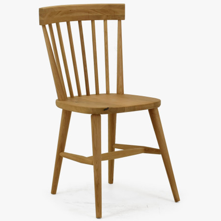 Dubová dřevěná retro židle
