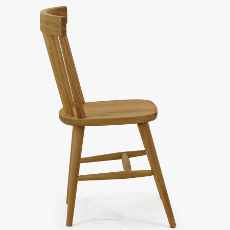 Dubová dřevěná retro židle