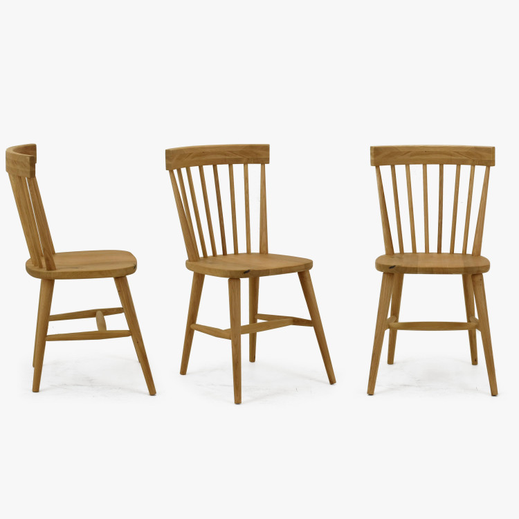 Dubová dřevěná retro židle