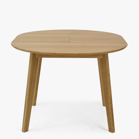 Dřevěný dubový kulatý stůl s rozkladem, matný lak