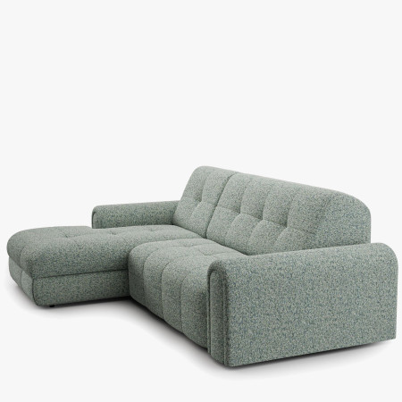 Rohová sedačka s úložným prostorem a funkcí spaní, levá