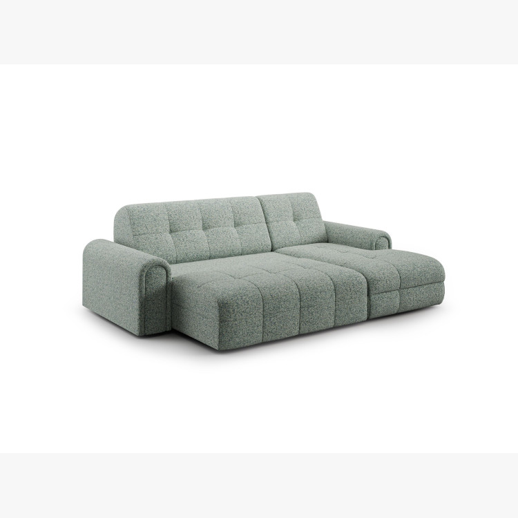 Rohová sedačka s úložným prostorem a funkcí spaní, prava