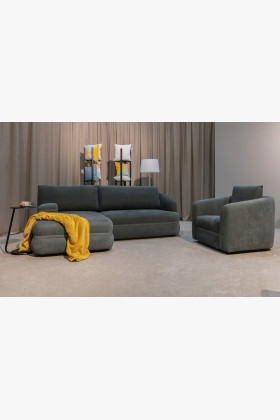 Menší retro rohová sedačka s funkcí spaní, levá 2