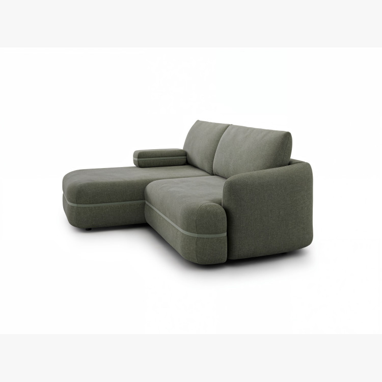 Menší retro rohová sedačka s funkcí spaní, levá