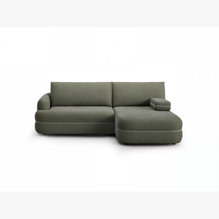 Menší retro rohová sedačka s funkcí spaní, pravá