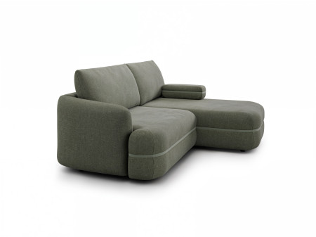 Menší retro rohová sedačka s funkcí spaní, pravá