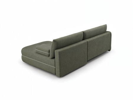 Menší retro rohová sedačka s funkcí spaní, pravá