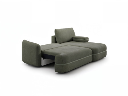 Menší retro rohová sedačka s funkcí spaní, pravá