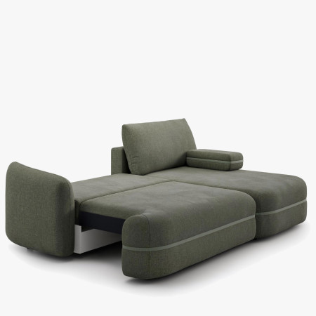 Menší retro rohová sedačka s funkcí spaní, pravá